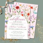 A Little Wildflower Girl Baby Shower Invitation<br><div class="desc">Are you looking for a unique pink girl baby shower invitation? Check out this A Little Wildflower Girl Baby Shower Invitation. It has beautiful watercolor florals on a pink background. You can personalize this invitation very easily.</div>