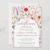 A Little Wildflower Girl Baby Shower Invitation (Front)