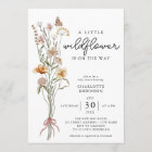 A Little Wildflower Girl Baby Shower Invitation