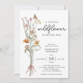 A Little Wildflower Girl Baby Shower Invitation (Front)