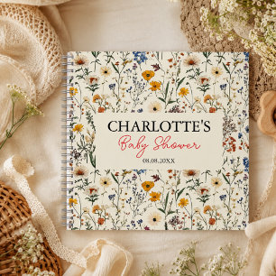 A Little Wildflower Girl Baby Shower Notebook
