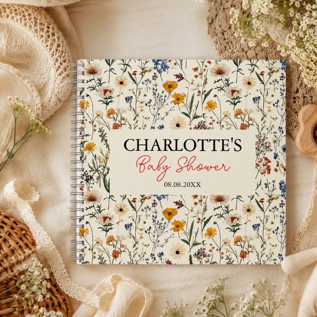 A Little Wildflower Girl Baby Shower Notebook (A Little Wildflower Girl Baby Shower Notebook)