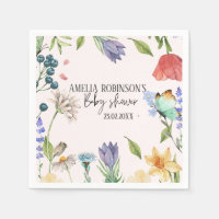 A Little Wildflower Girl Baby Shower Peach