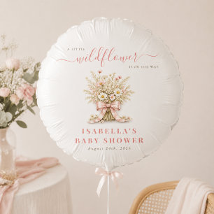 A Little Wildflower On The Way Baby Shower Decor Balloon