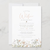A Little Wildflower Rustic Boho Floral Baby Shower Invitation (Front)