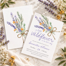 A Little Wildflower Watercolor Baby Shower
