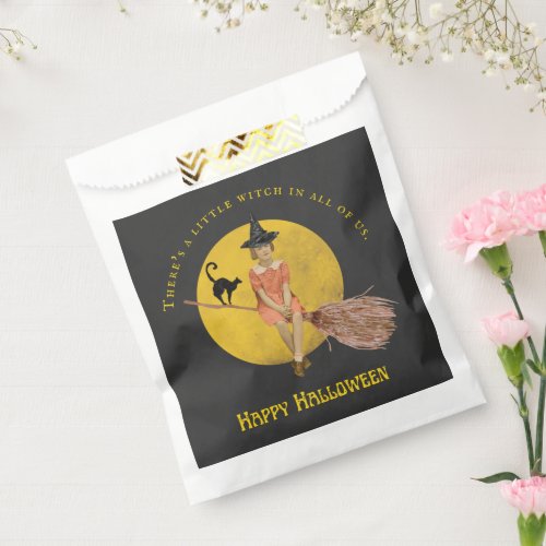 A Little Witch In All Of Us Halloween  Favor Bag