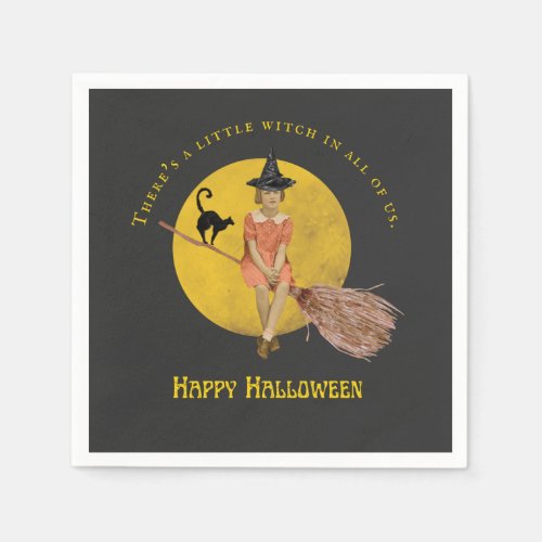 A Little Witch In All Of Us Halloween  Napkins