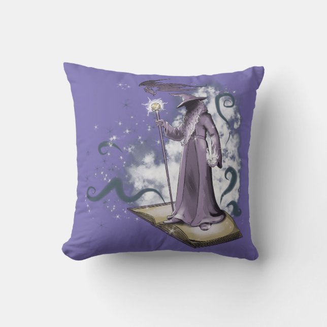 A Little Wizardry Throw Pillow (Front)