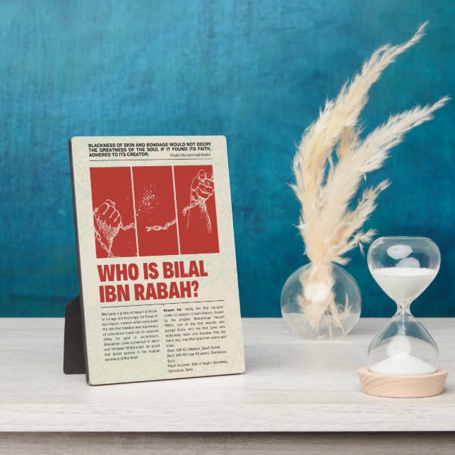 A Living Lesson on Human Freedom Poster Plaque (Side)