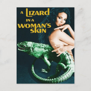 A Lizard in a Woman's Skin, vintage horror movie Postcard