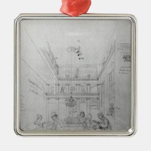 A London Liquor Shop, 1839 Metal Ornament