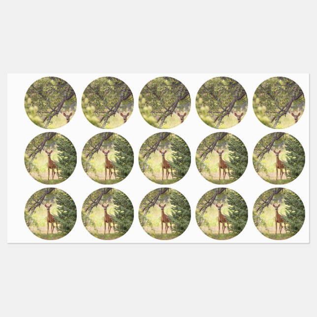 A Lone Deer  Labels (Sheet)
