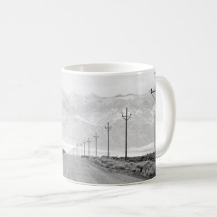 A Lone Road and Power Lines San Juan Mountains Coffee Mug