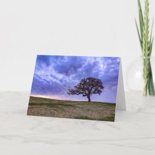 A Lone Tree Card