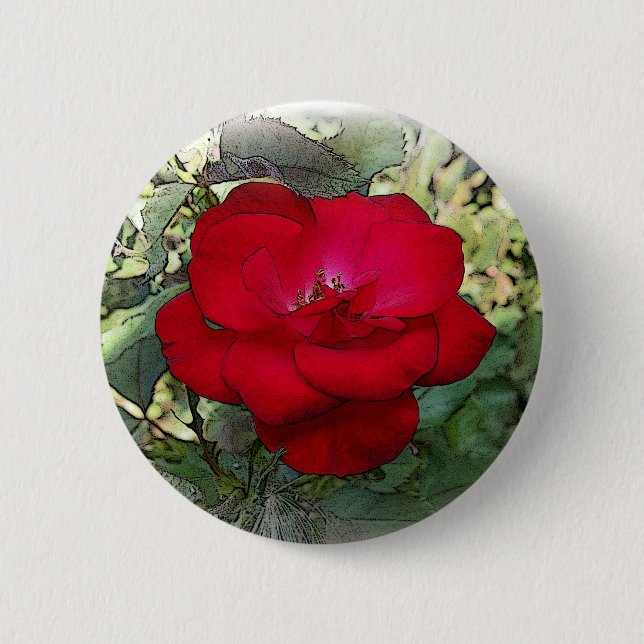 A lonely rose button (Front)