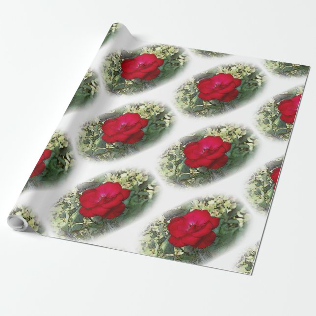 A lonely rose wrapping paper (Unrolled)