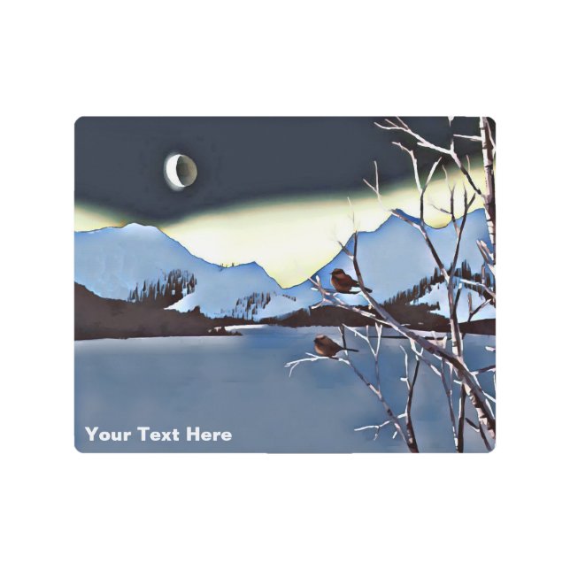 A Long Cold Night Metal Print (Front)
