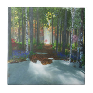 A Long Day's Walk Decorative Tile / Trivet