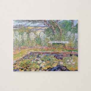 A Long Island Garden by Frederick Childe Hassam Jigsaw Puzzle