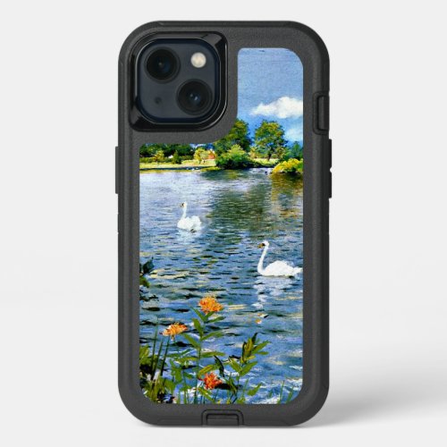 A Long Island Lake famous painting iPhone 13 Case