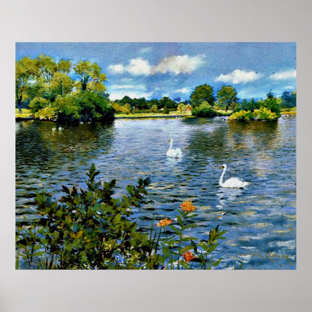 A Long Island Lake, fine art, Poster (Front)
