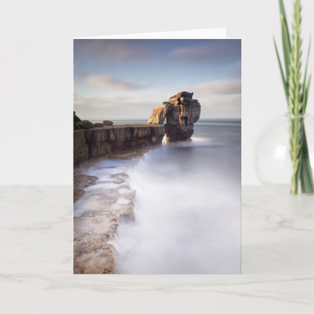 A long time standing at Pulpit Rock Holiday Card (Front)