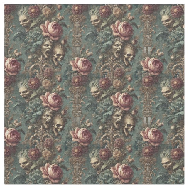 A Long Way Out of Pain – Gothic Dense Tile Fabric (Close Up)