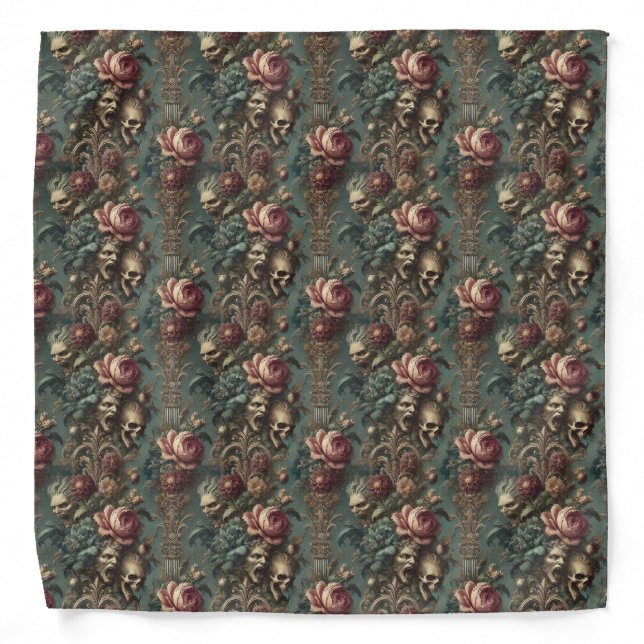 A Long Way Out of Pain – Gothic Victorian  Bandana (Front)