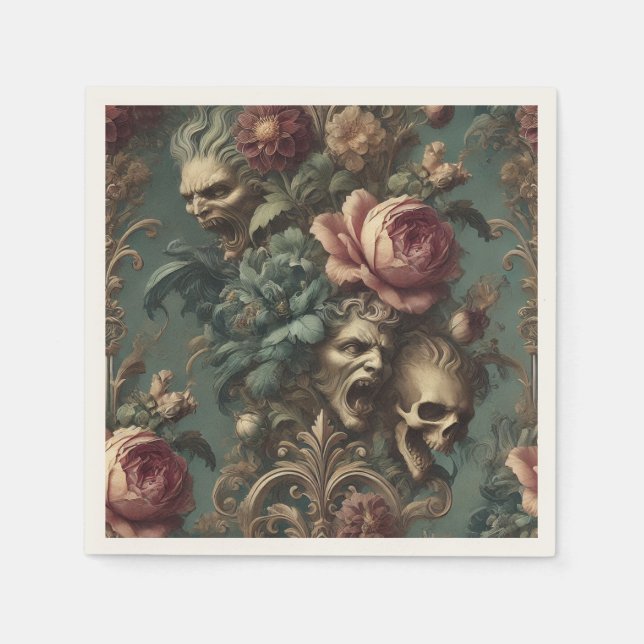 A Long Way Out of Pain – Gothic Victorian  Napkins (Front)