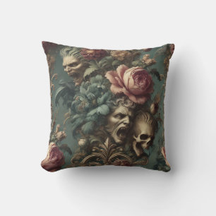 A Long Way Out of Pain – Gothic Victorian Throw Pillow