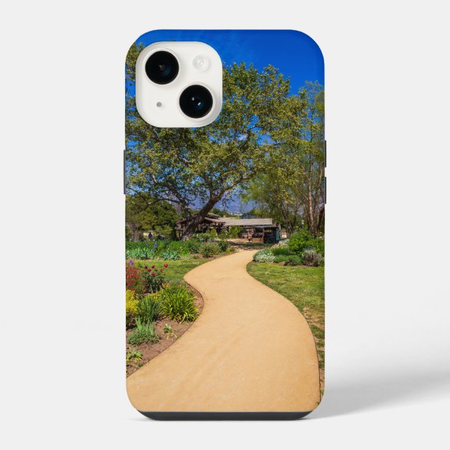 a long winding footpath at Descanso Gardens iPhone Case (Back)