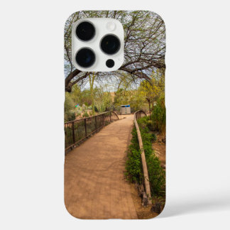 a long winding footpath at Desert Botanical Garden iPhone 16 Pro Case