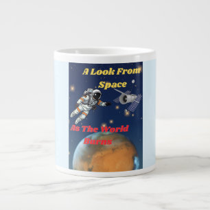 A look from Space, as the World burns Giant Coffee Mug