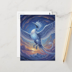 A Loon Rising From the Ice Like a Phoenix Postcard