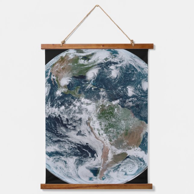 A Loose Chain Of Tropical Cyclones Hanging Tapestry (Front)