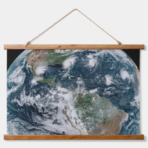 A Loose Chain Of Tropical Cyclones Hanging Tapestry