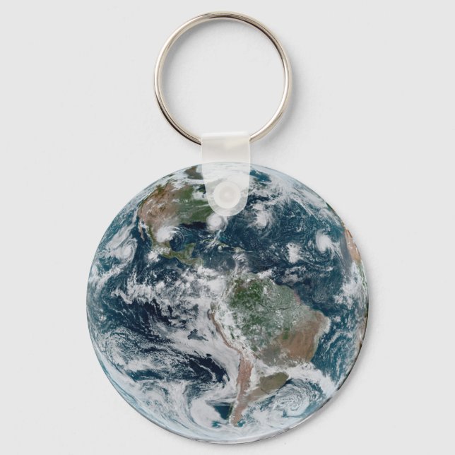 A Loose Chain Of Tropical Cyclones Keychain (Front)