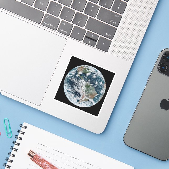 A Loose Chain Of Tropical Cyclones Sticker (Laptop w/ iPhone)