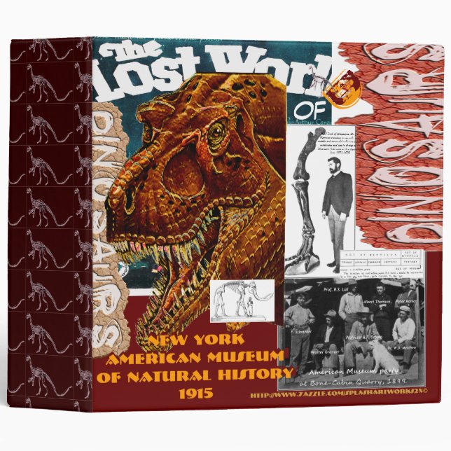 "A LOST WORLD of DINOSAURS" Binder (Front/Spine)