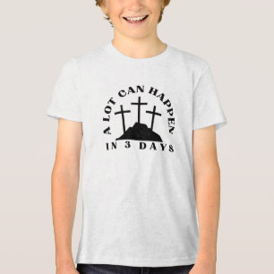 A Lot Can Happen In 3 Days Christian Easter Tri-Blend Shirt