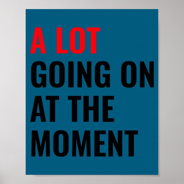 A Lot Going On At The Moment Eras Concert Tour  Poster (Front)