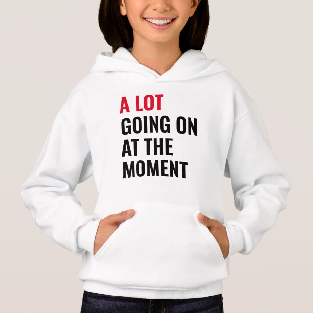 A Lot Going On at The Moment Funny Saying Concert  Hoodie (Front)