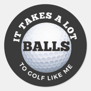 A Lot Of Balls Golf Stickers,  Funny Golf stickers