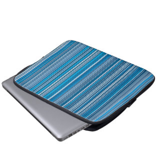 A lot of blue stripes laptop sleeve
