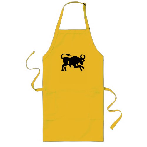 A Lot of Bull visual Black Bovine cattle cow  T_Sh Long Apron