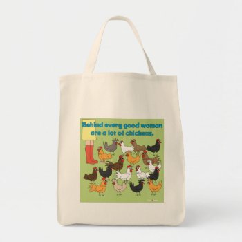 A Lot Of Chicken Grocery Bag by ChickinBoots at Zazzle