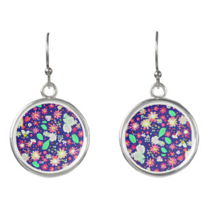 a lot of flower earrings