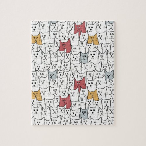 A lot of funny cats jigsaw puzzle