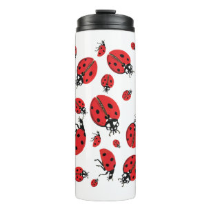A lot of Ladybugs Lucky Pattern Thermal Tumbler